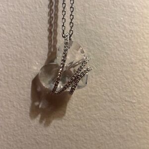 Swarovski Silver Crystal Heart Necklace